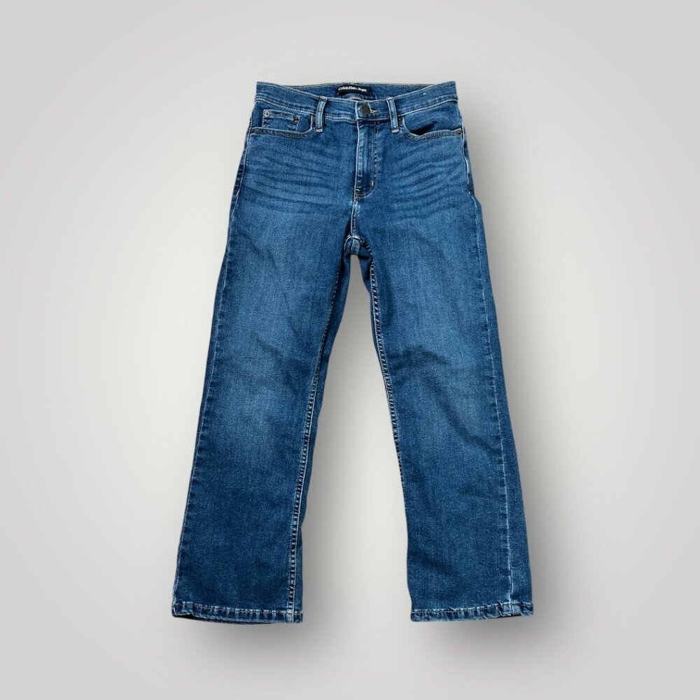 Calvin Klein Jeans Women's Blue Size 4/27 Med Wash Straight Cotton/Repreve Denim